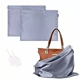 GONGKANGYUAN 2 Stück Schuhtasche Kordelzugbeutel Aufbewahrungsbeutel Aufbewahrungstasche aus Seide für Handtaschen-Organizer Geldbörse Taschenbücher Schuhe Stiefel (Grau, 40×50 cm)
