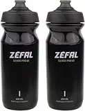ZEFAL Sense Pro 65 Fahrradflasche 650 ML x 2 - Set mit 2 Fahrrad Trinkflasche Auslaufsicher - Trinkflasche Fahrrad Schwarz 650 ML - BPA frei - 2 Premium FahrradTrinkflasches - Geruchsfreies Material