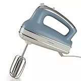 Ariete Vintage, Multifunktions-Handmixer 1548, 5 Geschwindigkeiten, Turbo-Funktion, 2 Edelstahlrührbesen zum Schlagen und Kneten, Geeignet für Kuchen- und Pizzateig und Schlagsahne, 450W, Himmelblau