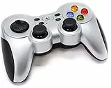 Logitech F710 kabelloses Gamepad, Spiele-Controller mit Konsolenartigem Layout, 4 Tasten D-Pad, Komfortable Griffflächen, PC - Grau/Schwarz