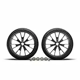 Hudora Unisex – Erwachsene Ersatzrollenset-3099710640 Ersatzrollenset, Schwarz, 205 mm