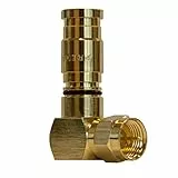 Premium X F-Kompressionsstecker XCon G1-90 90° Winkelstecker 7,5mm für SAT Kabel Koaxialkabel Satelliten-Kabelsteckverbinder