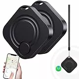 Air Smart Tracking Tag 2er Pack – Bluetooth Schlüsselfinder kompatibel mit Apple Wo ist? APP (nur iOS), IP67 wasserdicht für Schlüssel, Gepäck, Koffer & Brieftasche, mit austauschbarem Akku