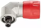metabo Schnellwechselwinkeladapter „Quick“ - Für Bohr- und Schraubarbeiten an engen Stellen, magnetische Bit-Aufnahme ¼ Zoll, Spezialstahl-Getriebe, bis 28 Nm Drehmoment - Für Rechts- und Linkslauf