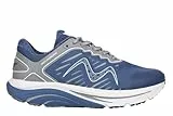MBT MBT-2000 II LACE UP Damen Laufschuhe. Anatomische und Bequeme Laufschuhe. Physiologische Komfort- und Stabilitätsschuhe mit gebogener Sohle. Blaue Laufschuhe