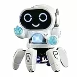 YATOSEEN Roboter Spielzeug für Kinder, Begleitroboter mit Bunter Lichtprojektion, Tanzen, Singen und Gehen, für Alter 4-12 Jahre als Geburtstagsgeschenk