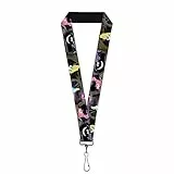 Buckle Down Unisex-Erwachsene Lanyard – 1.0 – Alice & die Grinsekatze Szenen Schlüsselanhänger, Mehrfarbig, Einheitsgröße