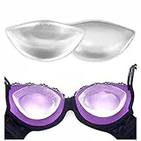 ZYEKIU 1 Paar Push Up Pads BH Einlagen Push Up Klebe BH Silikon Einsätze, rutschfest Klebrig Brustpolster Silikon Enhancer Einlagen Gel Booster Cup für Bikini Damen Mädchen Transparent