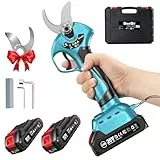 SEESII Akkus Astschere 33mm – Elektrische Gartenschere mit SK5-Klinge, 2×2.0Ah Batterien, Bürstenlosem Motor, 1 kg, für Anfänger & Gartenpflege, Modell BLX-140