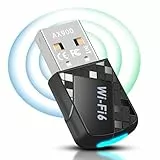 Bluetooth Adapter WLAN USB 2.0-Adapter AX900Mbs,Bluetooth 5.4 WLAN Stick WiFi6 für PC,Dual Band Internet Stick (5,8Ghz/2,4Ghz), Plug and Play für PC/Desktop/Laptop Win10/11