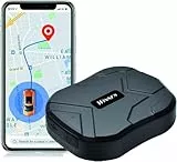 GPS Tracker Auto, 5000mAh GPS-Tracker mit starkem Magnet, Echtzeit Diebstahlsicherung Wasserdicht Ortungsgerät für Motorrad LKW, kostenlose App