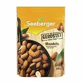 Seeberger Mandeln geröstet 5er Pack: Große knackige Mandelkerne - mit hohem Vitamin Gehalt - knusprige Kerne mit angenehm-süßlichem Aroma ohne Salz, vegan (5 x 150 g)