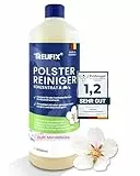 Treufix - Polsterreiniger Konzentrat für Sofa, Couch & Matratzen - Effektives Teppich Reinigungsmittel 1L - Geeignet für Waschsauger, Nasssauger und Handreinigung - Mandelblüte - Made in DE