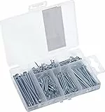 Connex Nagel-Sortiment 200-teilig - Diverse Größen - Versenkt - Vorsortiert in praktischer Kunststoffbox - Geeignet für Haus, Hobby & Werkstatt / Sortimentskasten / Sortimentsbox / DP8500101