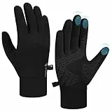 anqier Fahrradhandschuhe Herren Damen Winter Handschuhe- Touchscreen, rutschfest & warm Winddicht für Radfahren, Läuft, Skifahren, Autofahren