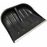 1x Schneeschaufeln Schneeschieber ohne Stiel Schwarz 45x35cm Alu Schiebekante