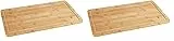 WENKO Herdabdeckplatte Bambus (Packung mit 2)
