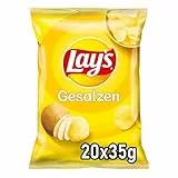 Lays Gesalzen - Knusprig gesalzene Kartoffelchips für eine gelungene Party - 20 x 35g