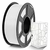 TECBEARS PETG Filament 1.75 mm Weiß, Stärker Zähigkeit PETG 3D Drucker Filament, 1kg Spule, Maßgenauigkeit +/- 0,02 mm, Kompatibel mit FDM Drucker