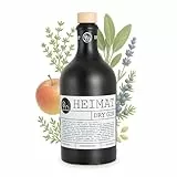 HEIMAT Dry Gin 43% mit 18 mediterranen Botanicals wie Apfel, Salbei, Thymian, Lavendel, Ingwer - Exklusiver aus Deutschland - prämiert World Spirit Awards 2022 (500ml)