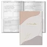 BIROYAL 5 Minuten Tagebuch für Erwachsene, 128 Seiten, A5 | die Kombination aus Mindfulness- & Dankbarkeitstagebuch | Achtsamkeitstagebuch | Journal für Selbsterliebe & Motivation