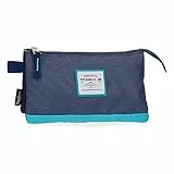 Pepe Jeans Molly Dreifaches Federmäppchen Blau 22x12x5 cms Polyester