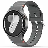 20mm Sportarmband Kompatibel mit Samsung Galaxy Watch 7 Armband 40mm 44mm,Sport Silikon für Galaxy 6/5/4/FE 40mm 44mm/6 Classic 47mm 43mm/4 Classic 42mm 46mm/ 5 Pro 45mm Damen Herren