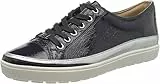 CAPRICE Damen Plateau Sneaker aus Leder zum Schnüren, Blau (Ocean Comb), 39 EU