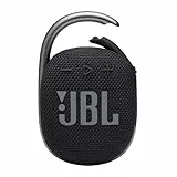 JBL CLIP 4 Bluetooth Lautsprecher - Schwarz – Wasserdichte, tragbare Musikbox mit praktischem Karabiner – Bis zu 10 Stunden kabelloses Musik Streaming