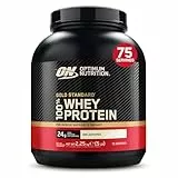 Optimum Nutrition Gold Standard 100% Whey, Proteinpulver, Geschmacksneutral, 2.25kg, 75 Portionen, Verpackung Kann Variieren