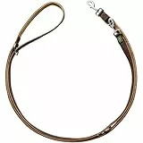 HUNTER Verstellbare Führleine NEOPREN, Farbe: braun/caramel, strapazierfähiges Nylon, 3-fache Verstellmöglichkeit, weiche Neoprenpolsterung, ideal für Alltag und Training, Größe: 15/200