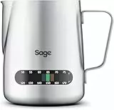 Sage - Temp Control Milk Jug - Milchkännchen - Milchkanne mit integriertem Thermometer - Gebürsteter Edelstahl