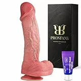 20 * 4,3CM Realistischer Dildo Sex Spielzeug für die Frau Paare Männer Solo, Klassische Dildos Sexspielzeug Diloschwanz für Frauen mit Starkem Saugnap, Anal Dildo Penis Sex Toys Anfänger Erfahrener