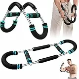 Saker Twister Arm Trainer, Shaker Twister Armtrainer,40-100lb Adjustable Chest Workout Equipment,Shaker Twister Arm Trainer, Portable Power Twister Bar, Detachable Design Fitness Anywhere (Blau)
