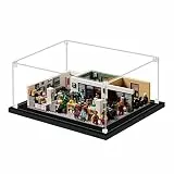 icuanuty Acrylmodell-Display-Box/Display-Vitrine für Sammler für Lego-Display-Box Staubschutzhülle mit Sockel zur freien Aufstellung von Spielzeug 35 x 30 x 15 cm-21336