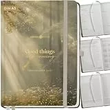 Lebenskompass® Kalender 2026 2027 A5 Wald - Terminplaner Juli 2026 bis Dezember 2027 - 18 Monate Wochenplaner & Buchkalender mit Achtsamkeit, Hardcover mit Goldprägung