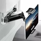 TRYONE Tablet Halterung Auto, Tablet Halter Kopfstütze - Ausziehbare KFZ-Kopfstützenhalterung für iPad iPhone Serie/Samsung Galaxy Tabs/Kindle Fire HD/Switch usw. 4,7-11 Zoll Geräte