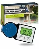 SCHWAIGER Energiekostenmessgerät & Einspeisemessgerät I Outdoor geeignet & beleuchtet I Stromzähler für die Steckdose I Strommessgerät zur Ermittlung des Stromverbrauchs & der Einspeisung