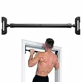 GORNATION Klimmzugstange Türrahmen, Ganzkörpertraining Reckstange für Tür, Multifunktionale Pull Up Bar, Perfekt für Calisthenics, Klimmzüge, Chin Ups (Schwarz, Klimmzugstange zum Klemmen)