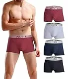 Trendy Boy Herren Unterwäsche Boxershorts aus Baumwolle - Groß mit Y-Front, 4er-Pack Klassik (5047, XL)
