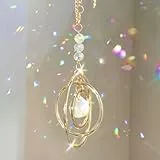 LXUEJIE Sonnenfänger Kristall, Kristall Prismen Fensterdeko Hängend Regenbogen Sonnenfänger zum Zaubert Lichtreflexe für Wohnzimmer Balkon Gart Hochzeit Dekor