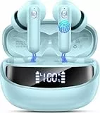 Nerunsa Bluetooth Kopfhörer, Kopfhörer Kabellos Bluetooth 5.4 HiFi Stereo, In Ear Kopfhörer mit 4 ENC Noise Cancelling Mics, IP7 Wasserdicht Ohrhörer, 50 Std Spielzeit Kabellose Kopfhörer, USB-C