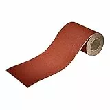 wolfcraft Haft-Schleifpapierrolle, 4m x 115 mm I 1741000 I Korn 120 I für Holz und Metall I für Schwingschleifer und Handschleifer