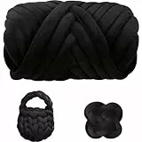 Dicke Wolle Garn 500g,Chunky XXL Wolle zum Handstricke,Sperrige Textilgarn zum häkeln für körbe,Decke, Kissen, Rucksack,Haustierkorb