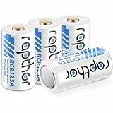 Rapthor 3.7V 900mAh Akku 4er Pack Kompatibel mit Arlo VMC3030 VMK3200 VMS3330 3530, Taschenlampe Polaroid Mikrofon