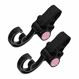 LIOOBO 2 Stück Kinderwagenhaken Für Taschen Universelle Drehbare Aufhängehaken Aus Robustem Kunststoff Tragbar Und Bohren Stabil Für Kinderwagen Und Fahrräder