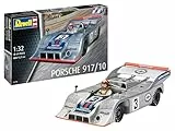 Revell Modellbausatz Porsche 917, CanAm – Legendärer Rennwagen mit mehrteiligem Motor, Fahrerfigur & detailreicher Karosserie – Ikone der Sportwagen-WM – Für Porsche- & Motorsportfans