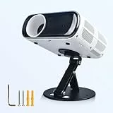 Eroshoo Beamer Halterung,Multifunktionale Projektorhalterung mit 1/4 Zoll Deckenhalterung,Projektor Ständer Tisch für Heimkino Spielzimmer Büro,180°Drehbar Ultrakompakter Klappständer, Schwarz