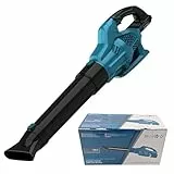 Akku Laubbläser für Makita Batterie,6-Gang Luftgeschwindigkeit Gebläse,22000RPM Leistungsstarker Kupfermotor,Elektrische Laubsauger für Garten, Rasenpflege, Schneeräumung,ohne Akku und Ladegerät