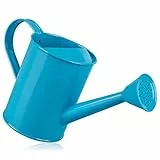 Homarden Gießkanne für Kinder - Spielzeit oder praktische Nutzung - Kinder-Gießkanne aus Metall - kleine Wasserkanne für Jungen und Mädchen - 900 ml (blau)